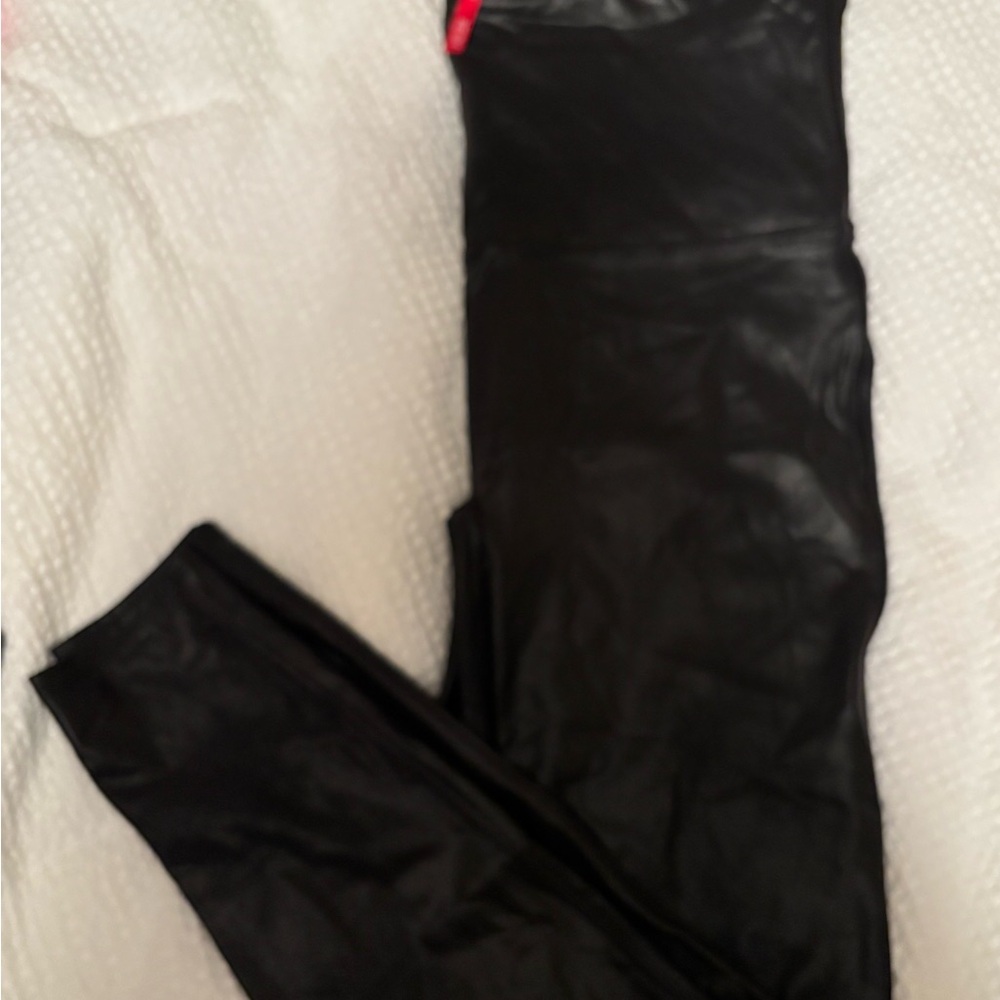 Black Faux Leather Leggings